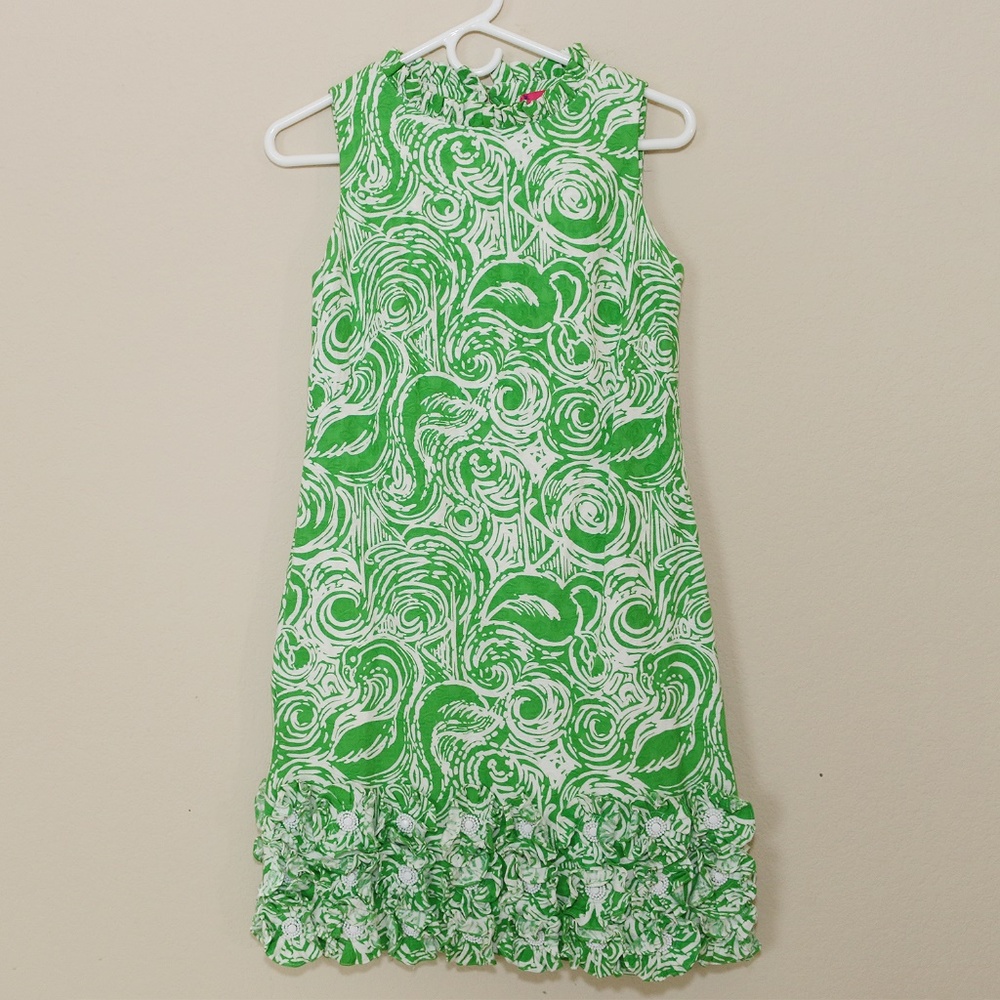Lilly Pulitzer Jubilee Sleeveless Dress Green Sz 4